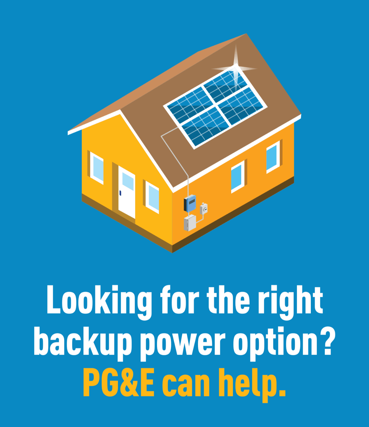 Yellow house with backup power