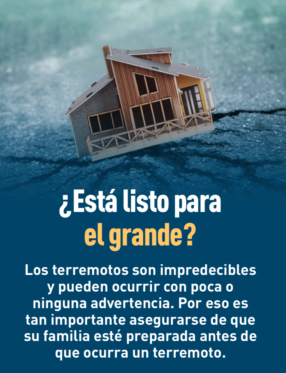 Imagen de una casa sobre una superficie agrietada