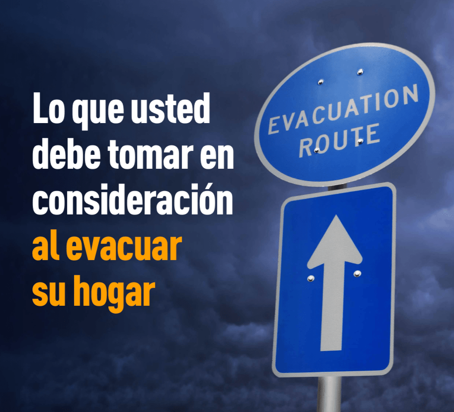 Imagen de una señal de ruta de evacuación