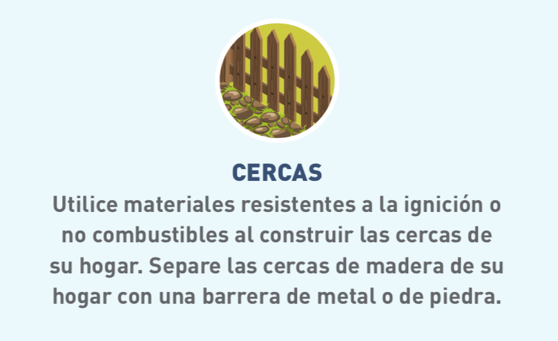 Ícono ilustrado con una cerca de madera con barrera de piedra