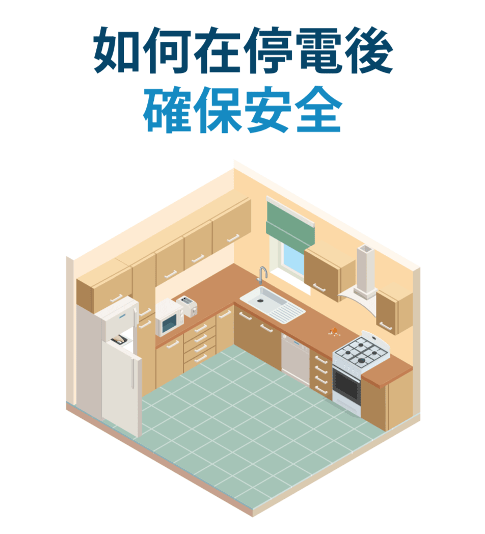 alt="一間廚房的插圖。"